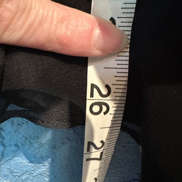 NWT Alex Evenings Size 6 Sheer Black Palazzo Pants Lined Dressy Event SemiFormal - Picture 7 of 8